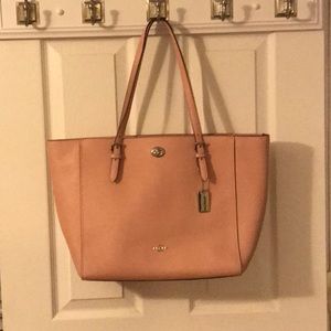 Pink Coach laptop purse (large 18 x 11 inches)